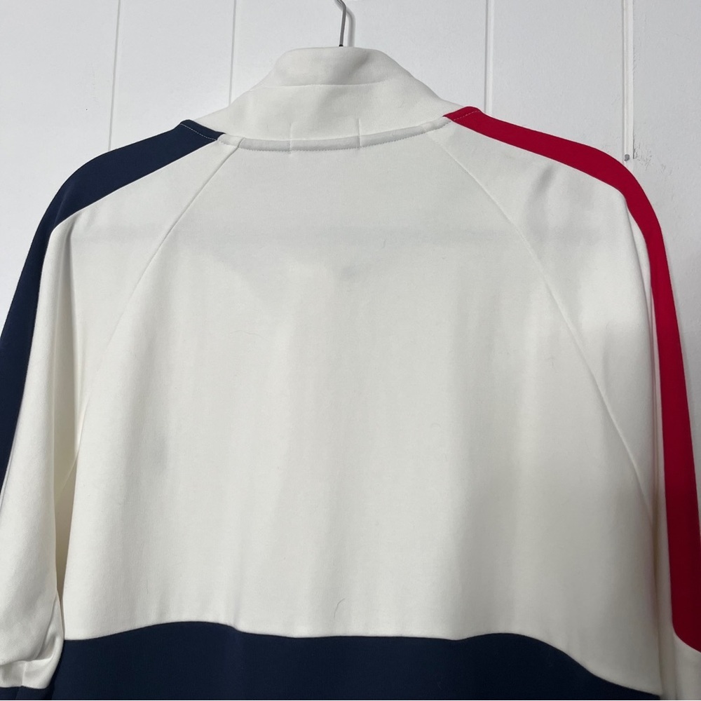 Polo Ralph Lauren Soft Cotton Quarter-Zip Pullover Red White Blue Colorblock XL - Picture 6 of 8